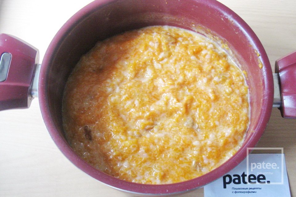Тыквенная каша с рисом и изюмом - Шаг 9