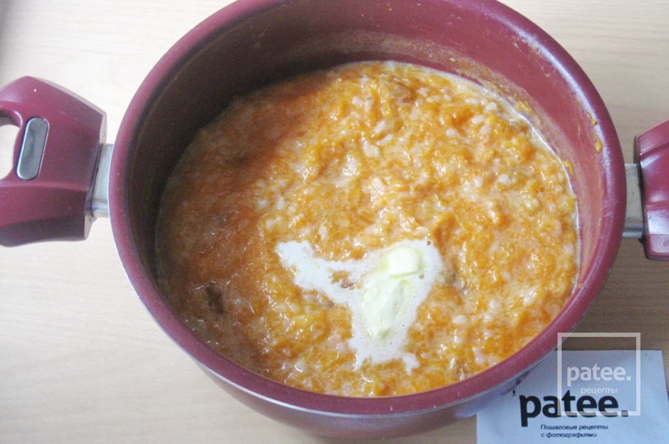 Тыквенная каша с рисом и изюмом - Шаг 10