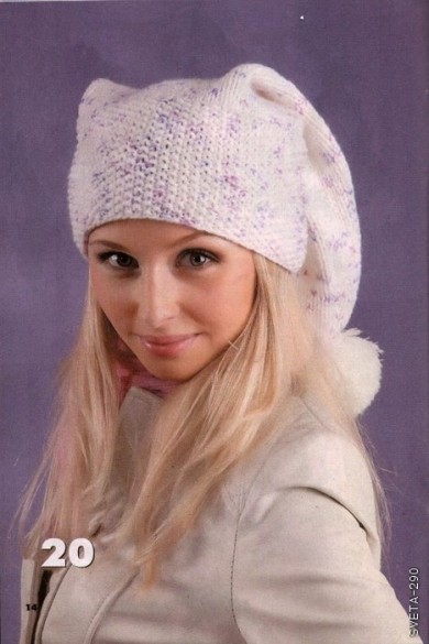 помогите выбрать какую шапку связать)