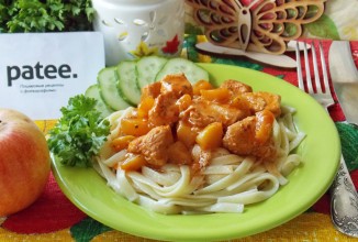 Индейка с яблоками