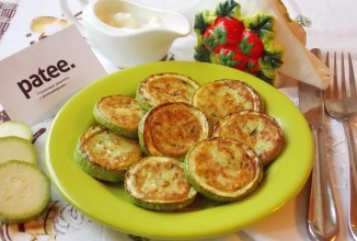 Кабачковые оладьи  в кабачковых кольцах