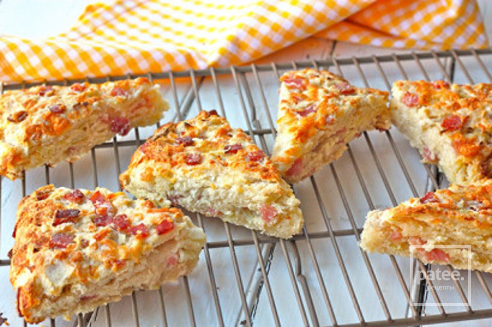 Сконы с сыром и ветчиной - Шаг 10