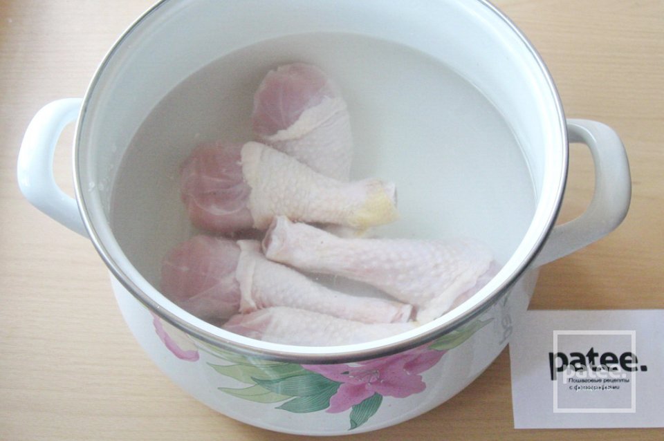Бланкет из курицы с картофелем и грибами - Шаг 2