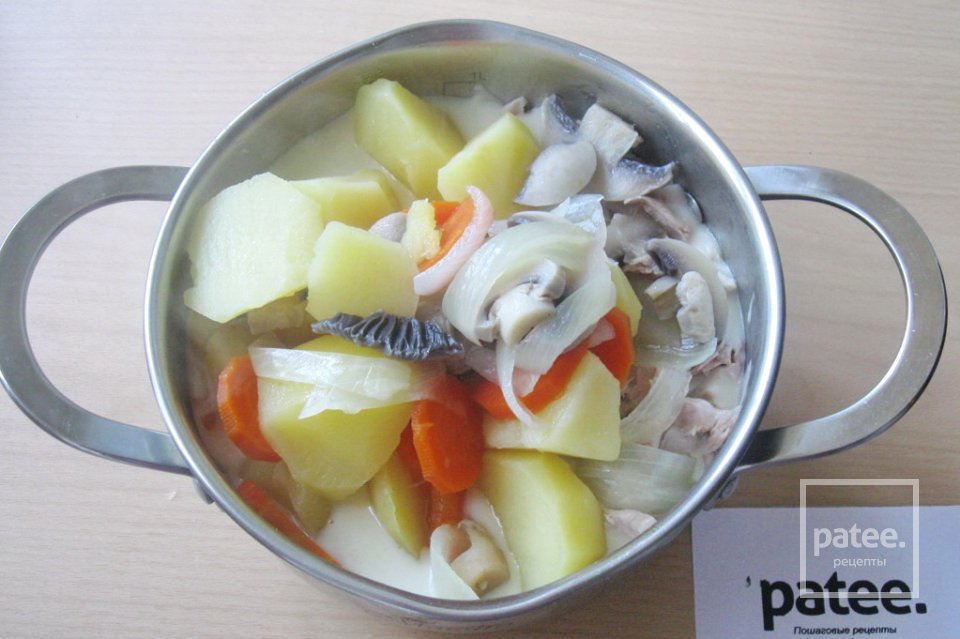 Бланкет из курицы с картофелем и грибами - Шаг 17