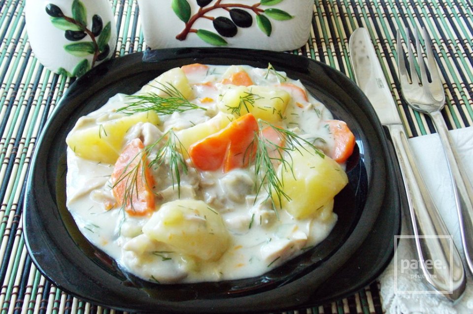 Бланкет из курицы с картофелем и грибами - Шаг 20