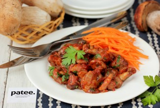 Маслята в томатно-сливочном соусе