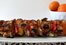 Куриный шашлык с мандаринами и перцем