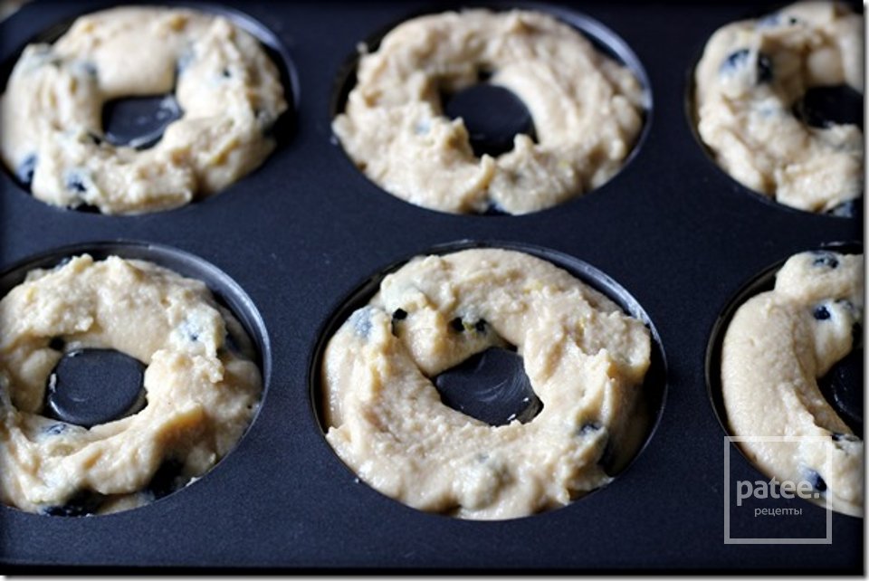 Чернично-лимонные пончики - Шаг 8