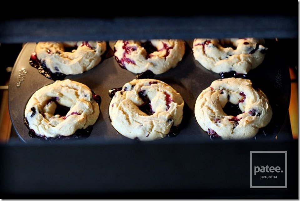 Чернично-лимонные пончики - Шаг 9