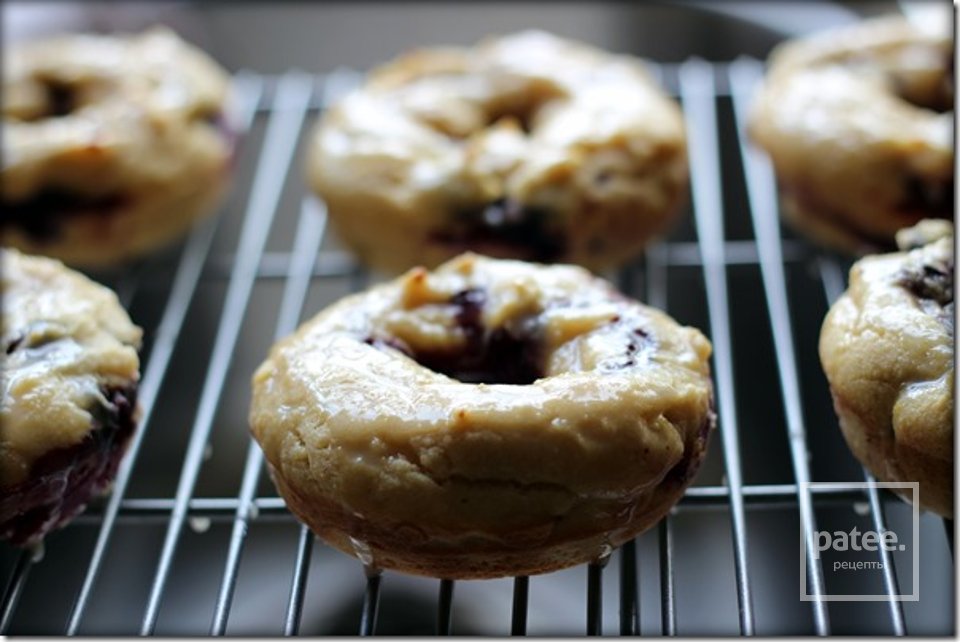 Чернично-лимонные пончики - Шаг 12