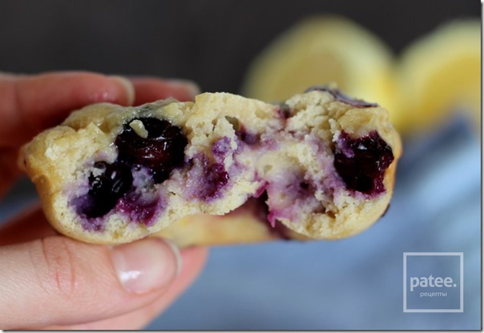 Чернично-лимонные пончики - Шаг 13