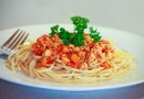 Рагу Болоньезе со спагетти
