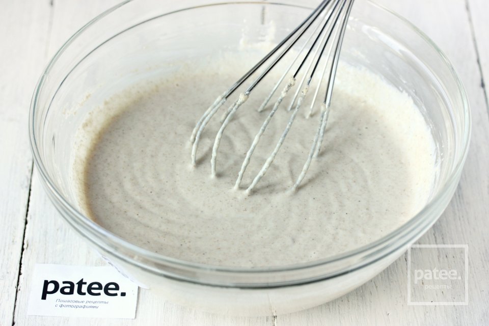 Овсяные оладьи с персиками - Шаг 5