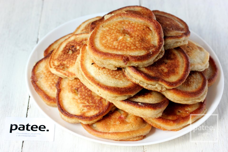 Овсяные оладьи с персиками - Шаг 12