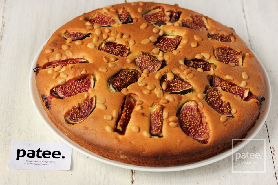 Пирог с инжиром и кедровыми орешками - Шаг 11