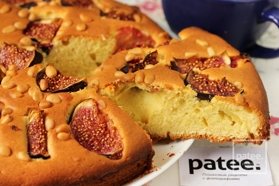 Пирог с инжиром и кедровыми орешками - Шаг 12