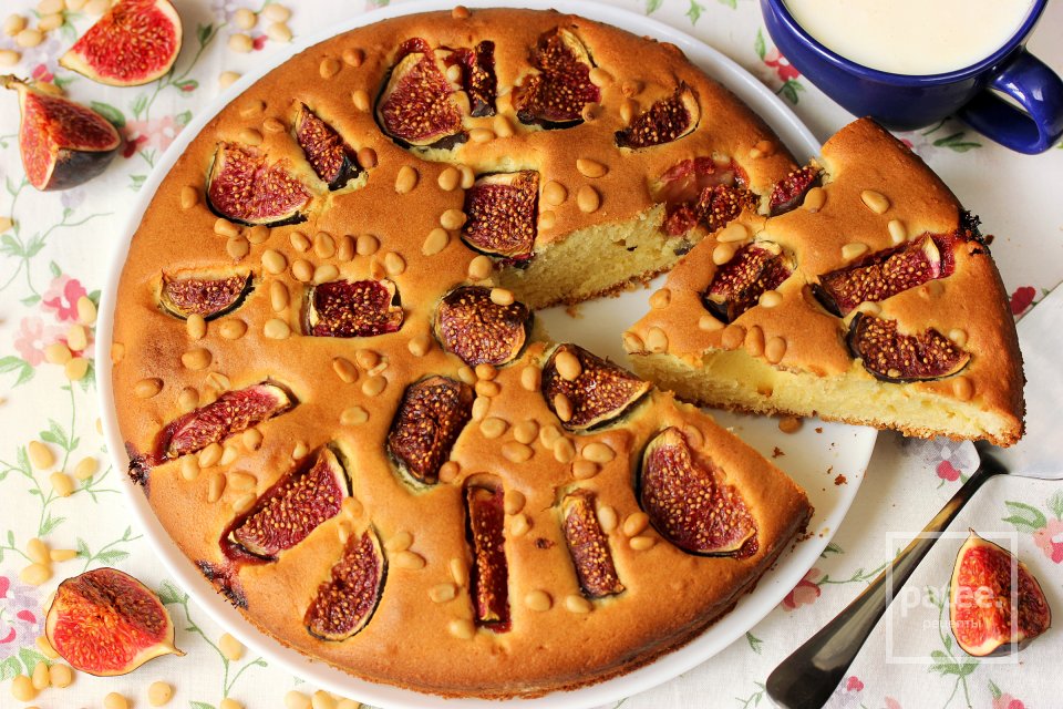 Пирог с инжиром и кедровыми орешками - Шаг 13