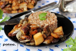 Жареные белые грибы