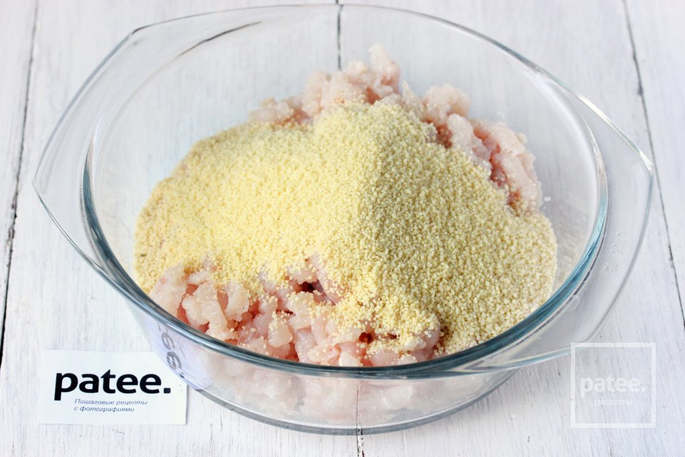 Запечённый перец, фаршированный курицей и кускусом - Шаг 4