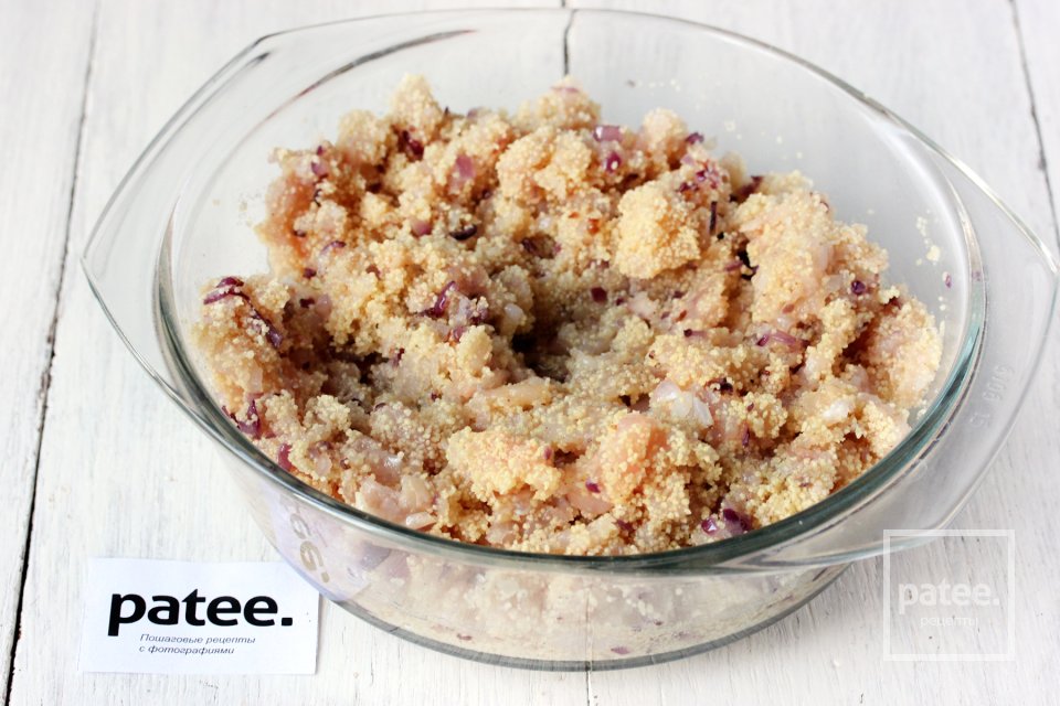 Запечённый перец, фаршированный курицей и кускусом - Шаг 7