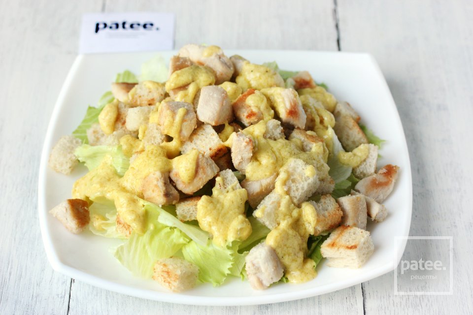 Салат Цезарь с курицей - Шаг 16