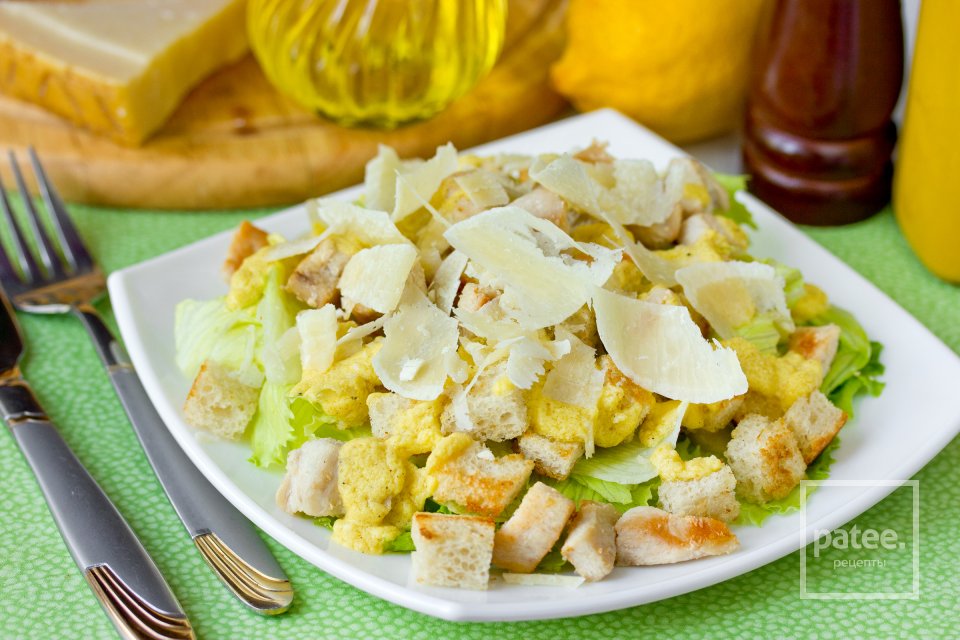 Салат Цезарь с курицей - Шаг 18