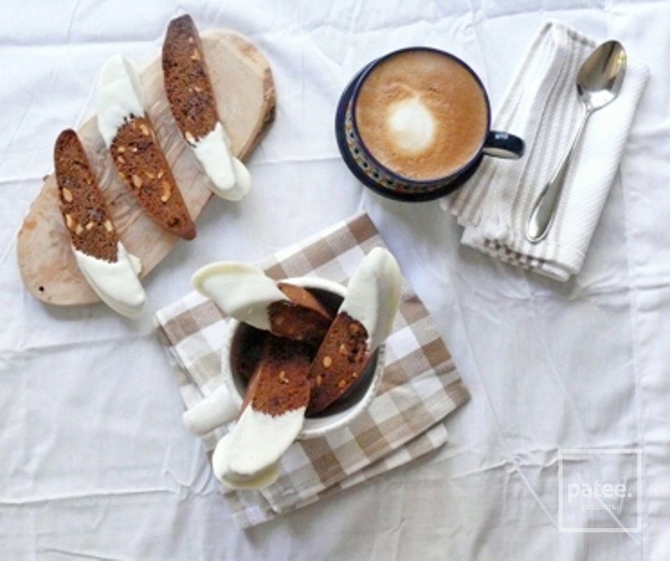 Шоколадные бискотти с макадамией - Шаг 9