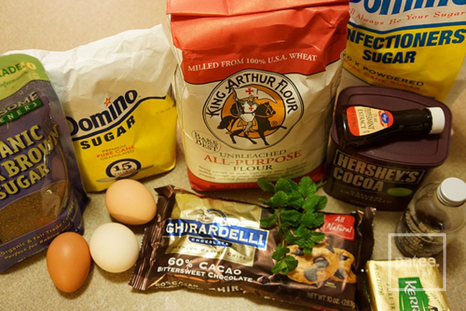 Мятные брауни - Шаг 1