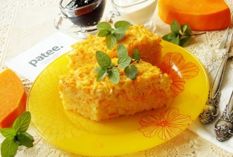 Творожная запеканка  с тыквой и вермишелью