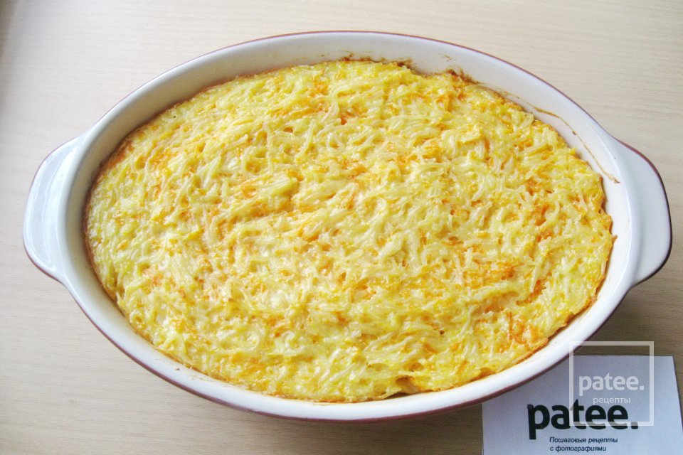 Творожная запеканка  с тыквой и вермишелью - Шаг 13