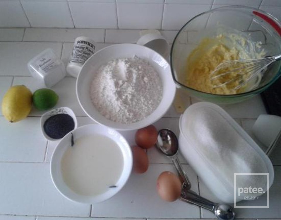 Ванильные кексы с маком - Шаг 1