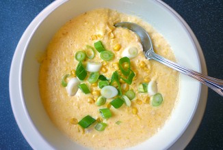 Кукурузный суп с морепродуктами