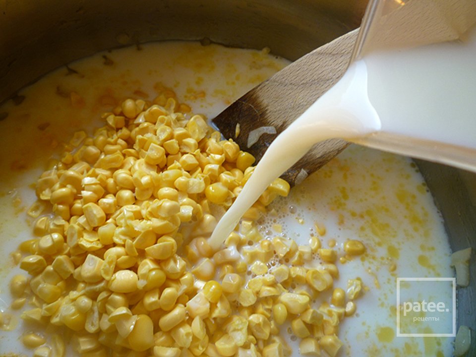 Кукурузный суп с морепродуктами - Шаг 6