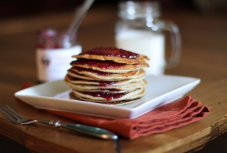Арахисовые блины с желе