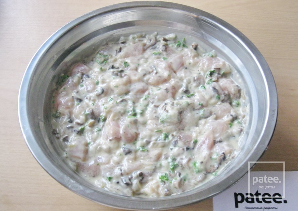 Рубленые куриные котлеты с грибами - Шаг 13