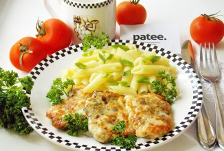 Рубленые куриные котлеты с грибами