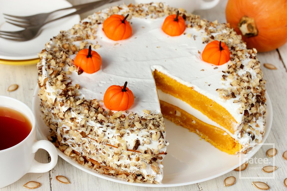 Тыквенный торт - Шаг 19