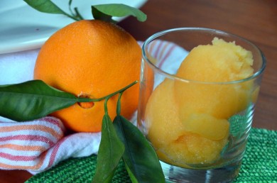Рецепт Апельсиновый сорбе