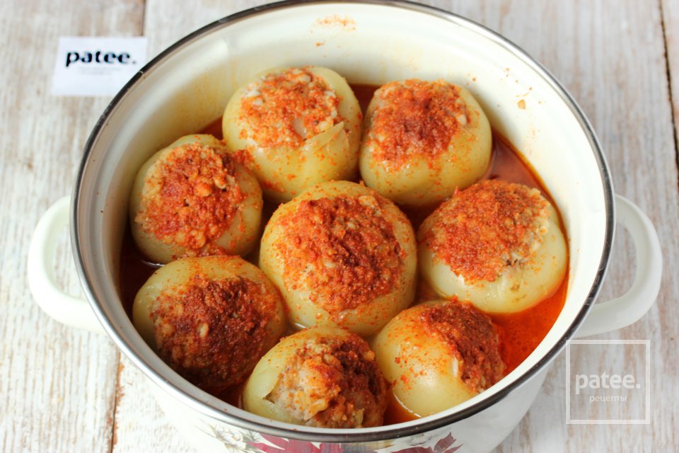 Перец, фаршированный свининой и булгуром - Шаг 16