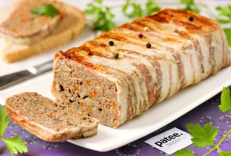 Запечённый печёночный паштет с грибами