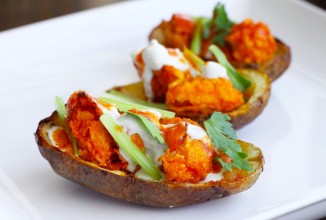 Картофельные лодочки с курицей