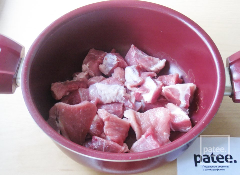 Свинина с фасолью в томатном соусе - Шаг 2