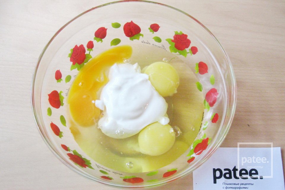 Яичный рулет с мясным фаршем - Шаг 3