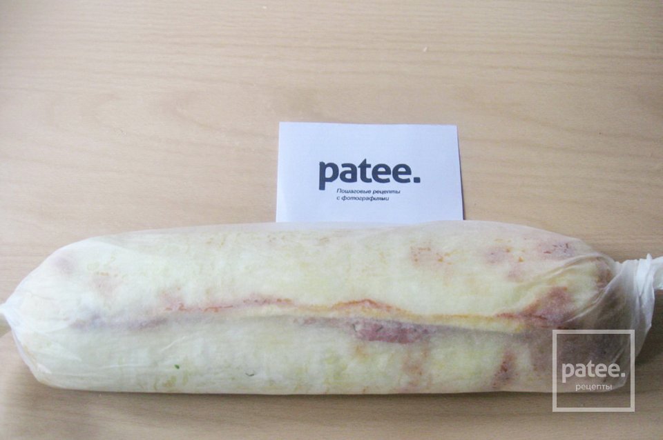 Яичный рулет с мясным фаршем - Шаг 15