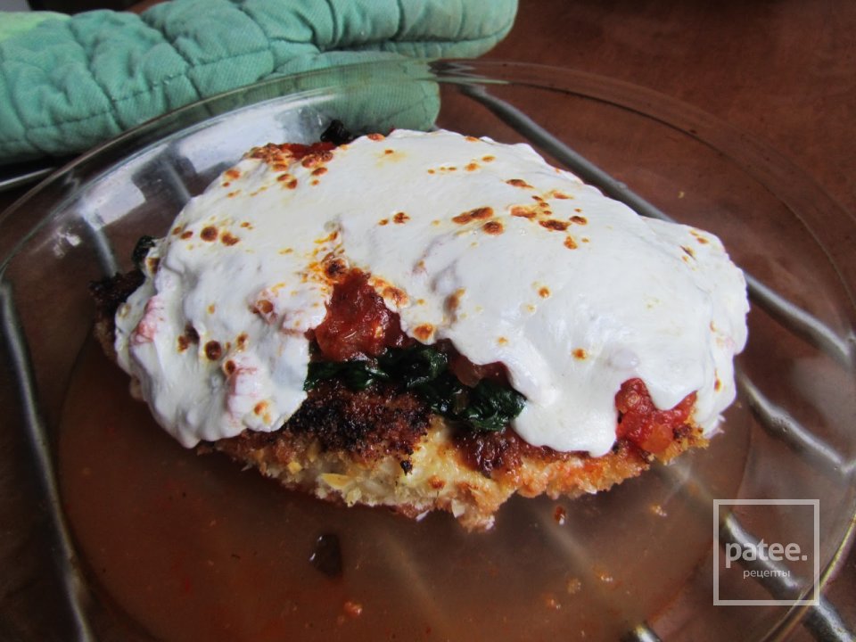 Куриные грудки с сыром и шпинатом - Шаг 17