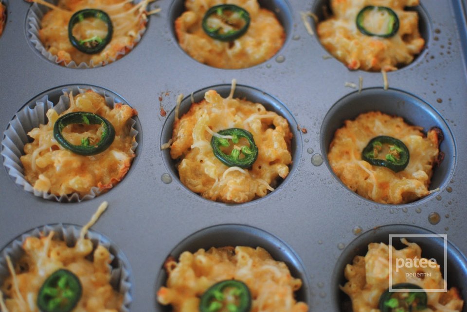 Маффины из пасты с сыром - Шаг 12