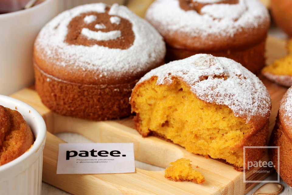 Тыквенно-кукурузные кексы на Хэллоуин - Шаг 12