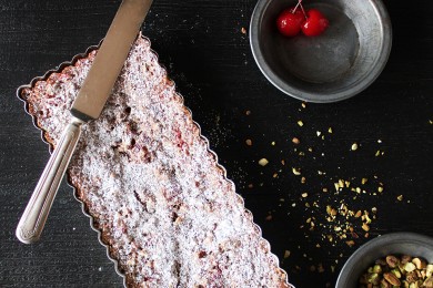Рецепт Вишневый тарт с фисташками