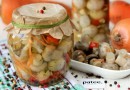 Шампиньоны, маринованные с овощами