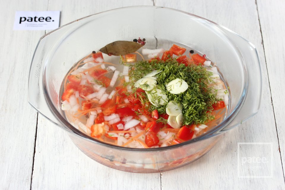 Шампиньоны, маринованные с овощами - Шаг 7